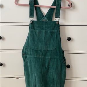 Teal overall dress